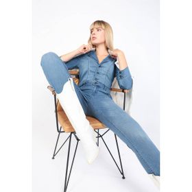 Banny Jeans Kadın Jean Mavi Tulum