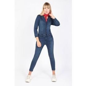 Banny Jeans Kadın Koyu Lacivert Jean Tulum