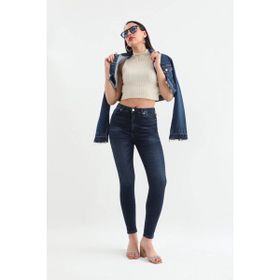 Banny Jeans Kadın Koyu Mavi Dar Kesim Jean Pantolon