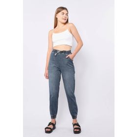 Banny Jeans Kadın Lastikli Jogger Mavi Pantolon