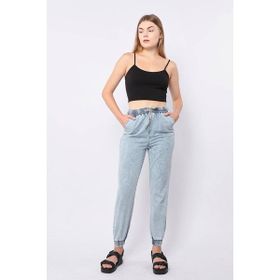 Banny Jeans Kadın Lastikli Jogger Mavi Pantolon