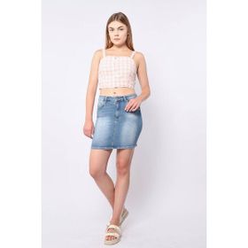 Banny Jeans Kadın Mavi Mini Jean Etek