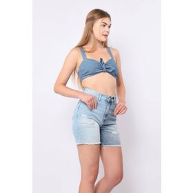 Banny Jeans Kadın Mavi Yırtık Detaylı Jean Şort
