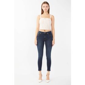 Banny Jeans Koyu Lacivert Kadın Skinny Fit Esnek Pantolon