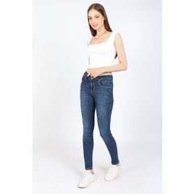Banny Jeans Koyu Mavi Kadın Orta Bel Streç Jean Pantolon