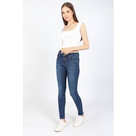 Banny Jeans Koyu Mavi Kadın Orta Bel Streç Jean Pantolon