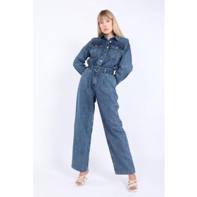 Banny Jeans Koyu Mavi Kadın Oversize Jean Tulum