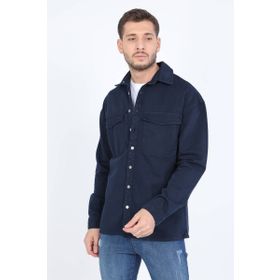 Banny Jeans Lacivert Erkek Oversize Jean Gömlek