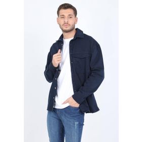 Banny Jeans Lacivert Erkek Oversize Jean Gömlek