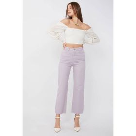 Banny Jeans Lila Kadın Basic Paçası Kesik Jean Pantolon