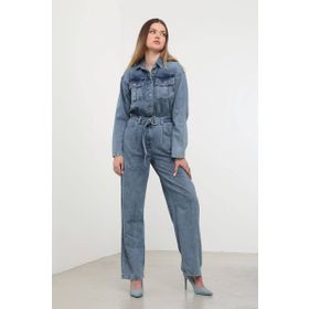 Banny Jeans Mavi Kadın Oversize Jean Tulum