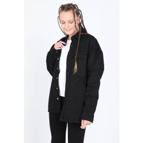 Banny Jeans Siyah Kadın Oversize Jean Gömlek