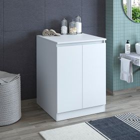 Banos 3 CM Beyaz Kapaklı Çamaşır Makinesi Alt Dolabı