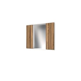 Banos AD4 Kulpsuz 2 Kapaklı Beyaz Tesbih Mdf 80 cm Aynalı Banyo Üst Dolabı