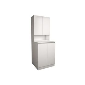 Banos CD2 Çok Amaçlı Banyo Üst Dolaplı Çamaşır Makinesi Dolabı Takımı