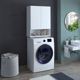 Banos CU3 Çok Amaçlı Beyaz Çamaşır Makinesi Üst Banyo Dolabı
