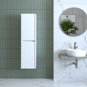 Banos Roomart BD2 Mat Beyaz 130 x 35 cm Banyo Dolabı