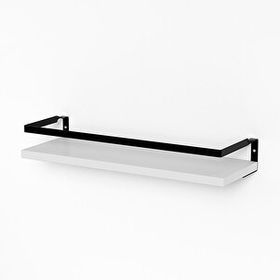 Banos RT2 Beyaz Metal Çerçeveli Baharatlık Çok Amaçlı Banyo ve Mutfak Duvar Rafı
