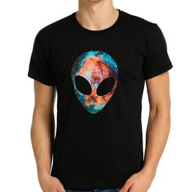 Bant Giyim Alien Cosmos Siyah Erkek T-shirt