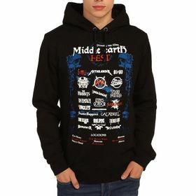 Bant Giyim Lord Of The Rings Siyah Kapüşonlu Erkek Sweatshirt