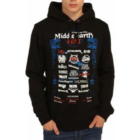 Bant Giyim Lord Of The Rings Siyah Kapüşonlu Erkek Sweatshirt