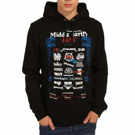 Bant Giyim Lord Of The Rings Siyah Kapüşonlu Erkek Sweatshirt