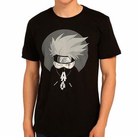 Bant Giyim Naruto Kakashi Siyah Erkek T-shirt