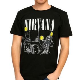 Bant Giyim Nirvana Siyah Erkek T-shirt