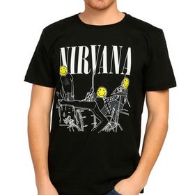 Bant Giyim Nirvana Siyah Erkek T-shirt