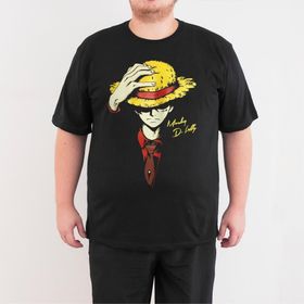Bant Giyim One Piece Luffy Siyah Erkek T-shirt