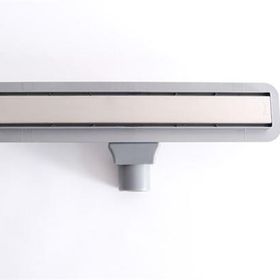 BanyoLine Sukar Line 4s Plain 40 cm Izgaralı Krom Duş Kanalı