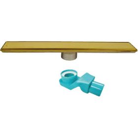 BanyoLine Sukar Line 6 Gold Plain 50 cm Izgaralı Duş Kanalı