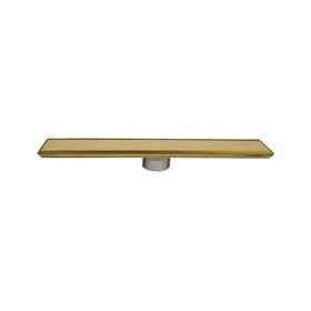 BanyoLine Sukar Line 6 Gold Plain 50 cm Izgaralı Duş Kanalı