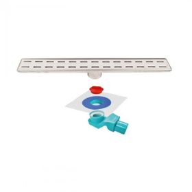 BanyoLine Sukar Line 6 Slot 60 cm Izgaralı Krom Duş Kanalı