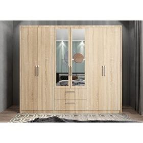 Baramolife GAH4 Harika 6 Kapaklı Meşe 247 cm Gardrop