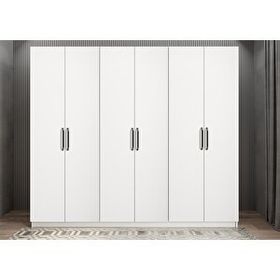 Baramolife GALE1 Eko Life 6 Kapaklı Beyaz 270 cm Gardrop
