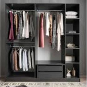Baramolife GBB1 Bar Beş Kapaklı Beyaz 150 cm Gardrop
