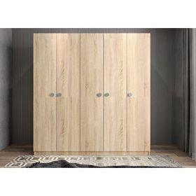 Baramolife GBB4 Bar Beş Kapaklı Meşe 150 cm Gardrop