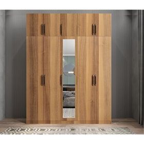 Baramolife GBH5 Harika Beş Kapaklı Ceviz 225 cm Gardrop