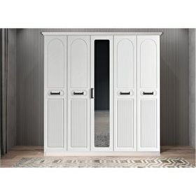 Baramolife GBML1 Bar Membran Beş Kapaklı Beyaz 175 cm Gardrop