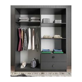 Baramolife GDH4 Harika Dört Kapaklı Meşe 140 cm Gardrop