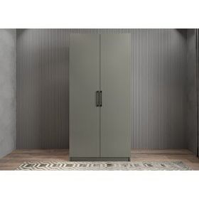 Baramolife GİB4 Bar İki Kapaklı Antrasit 90 cm Gardrop