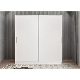 Baramolife GRLE1 Eko Life Sürgülü Beyaz 180 cm Gardrop