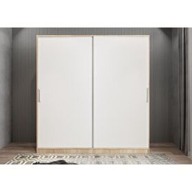 Baramolife GRLE10 Eko Life Sürgülü Meşe Beyaz 160 cm Gardrop
