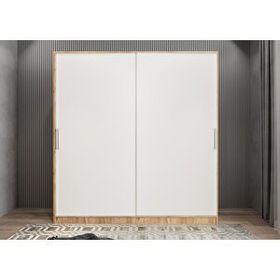 Baramolife GRLE11 Eko Life Sürgülü Çam Beyaz 208 cm Gardrop