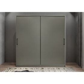 Baramolife GRLE2 Eko Life Sürgülü Antrasit 208 cm Gardrop