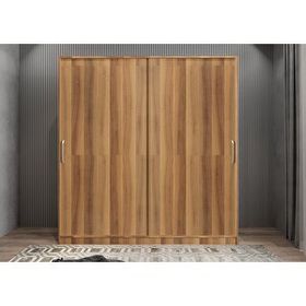 Baramolife GRLE3 Eko Life Sürgülü Ceviz 180 cm Gardrop
