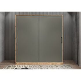 Baramolife GRLE8 Eko Life Sürgülü Çam Füme 208 cm Gardrop