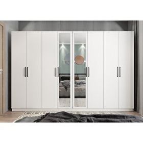 Baramolife GSB1 Bar Sekiz Kapaklı Beyaz 320 cm Gardrop