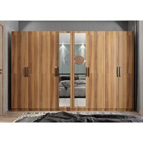 Baramolife GSB4 Bar Sekiz Kapaklı Ceviz 360 cm Gardrop